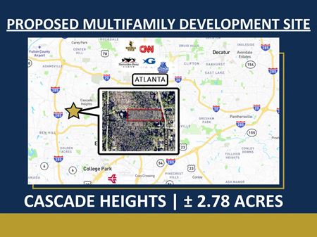 VacantLand space for Sale at Proposed Multifamily Development Site | ± 2.78 Acres in Atlanta