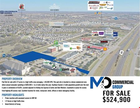 Land space for Sale at 0000 Hwy 80 in Forney