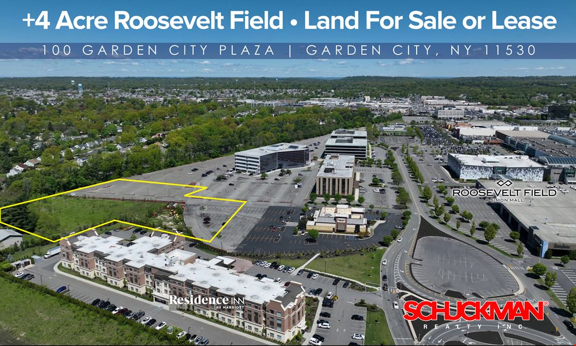 100 Garden City Plaza +4 Acre Roosevelt Field Land For Sale or