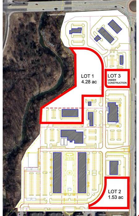 Commercial space at Creekside Mixed-Use Development Pad Sites in Parkville