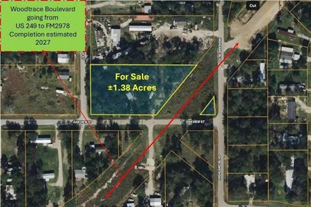 VacantLand space for Sale at High-Visibility Corner | 1.3+ Unrestricted Acres in Magnolia