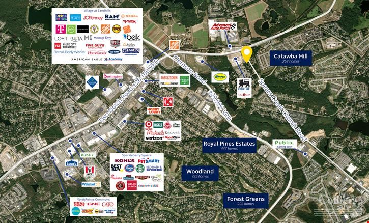 ±1.05-Acre Opportunity Near Spears Creek Church Road & Two Notch Road Intersection | Elgin, SC