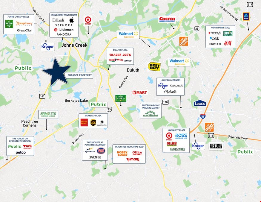 Prime Raw Land Site | ±3.2 AC | Johns Creek, GA