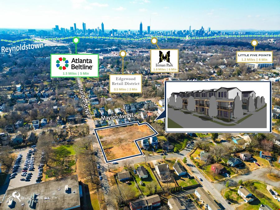 Townhome Development Site | Edgewood Neighborhood | ±1.3 Acres | 30-37 Townhomes