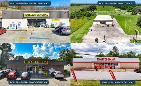 Retail space for Sale at 3 Dollar General & 1 Family Dollar Portfolio in West Liberty