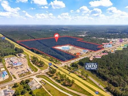 VacantLand space for Sale at Up to 102.7 Acres Adjacent to Walmart on I-55 in Amite