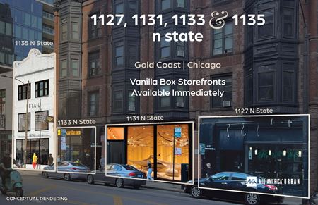 Retail space for Rent at 1127-1131-1133-1135 N State Street in Chicago