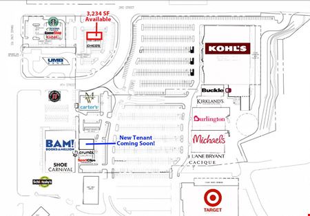 Retail space for Rent at North Park Crossing in Joplin