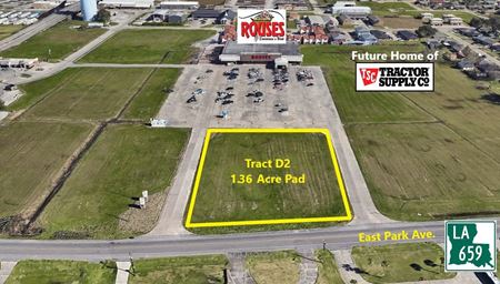 VacantLand space for Sale at 1.36 Acre Pad in front of Rouses in Houma in Houma
