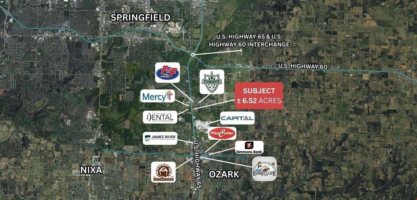 DEVELOPMENT SITE FOR SALE OFF U.S. HIGHWAY 65 & EVANS RD.