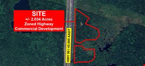 High-Visibility +/- 2.03 AC Development Opportunity on Hwy 90