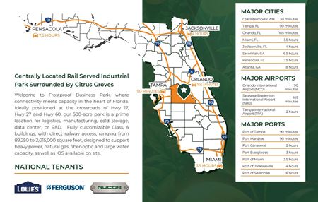 Industrial space for Sale at Frostproof Business Park in Frostproof