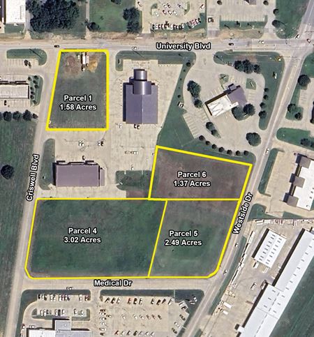VacantLand space for Rent at 4 Parcels for Ground Lease / For Sale in Durant
