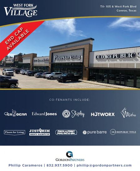 Retail space for Rent at West Fork Village in Conroe